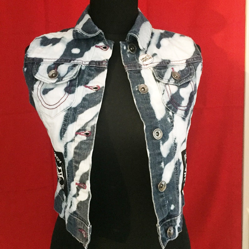 Pre-Teen Handmade Punk Vest One of a kind Handmade Custom Piece
