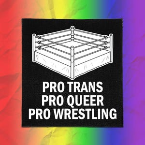 Punk Patch - Pro Trans Pro Queer Pro Lucha Libre / Parche Queer