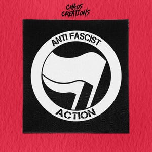 Sew On Punk Patch - Anti Fascist Action