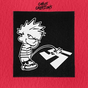 パンクパッチを縫い付ける - ナチスに小便をかける