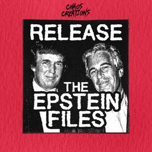 Sew On Punk Patch - Release the Epstein Files