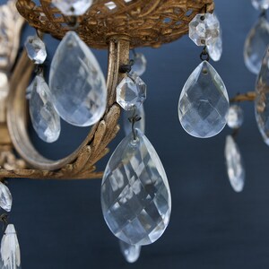 Vintage-Wandleuchten mit Quasten, goldene Kerzenständerlampe aus Metall, Schlossdekor Bild 6