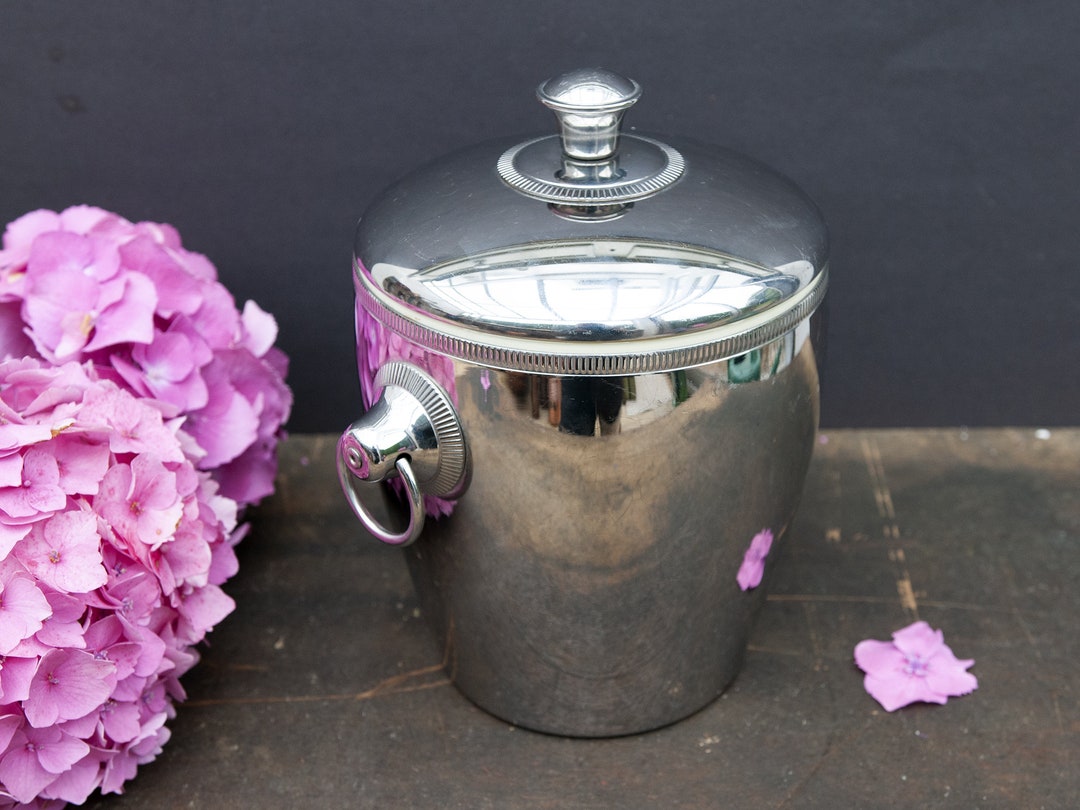Seau à Glaçons Letang Rémy En Inox – Reproduction Vintage Avec Poignée