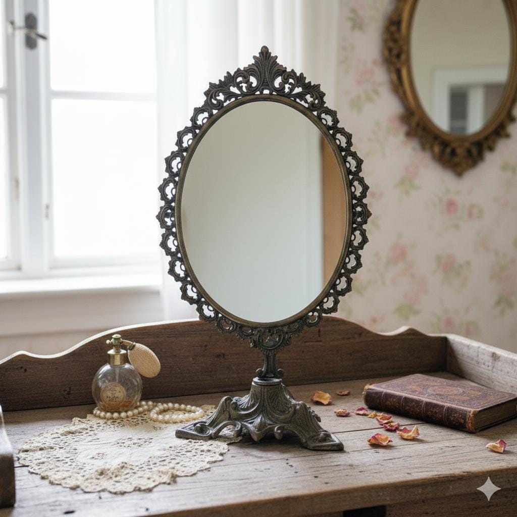 Vintage Dressing Table Mirror Brass, Antique Vanity Bathroom Mirror, Standing Dresser Gold Mirror - Etsy Vintage Dressing Table Mirror Brass, Antique Vanity Bathroom Mirror, Standing Dresser Gold Mirror - Etsy