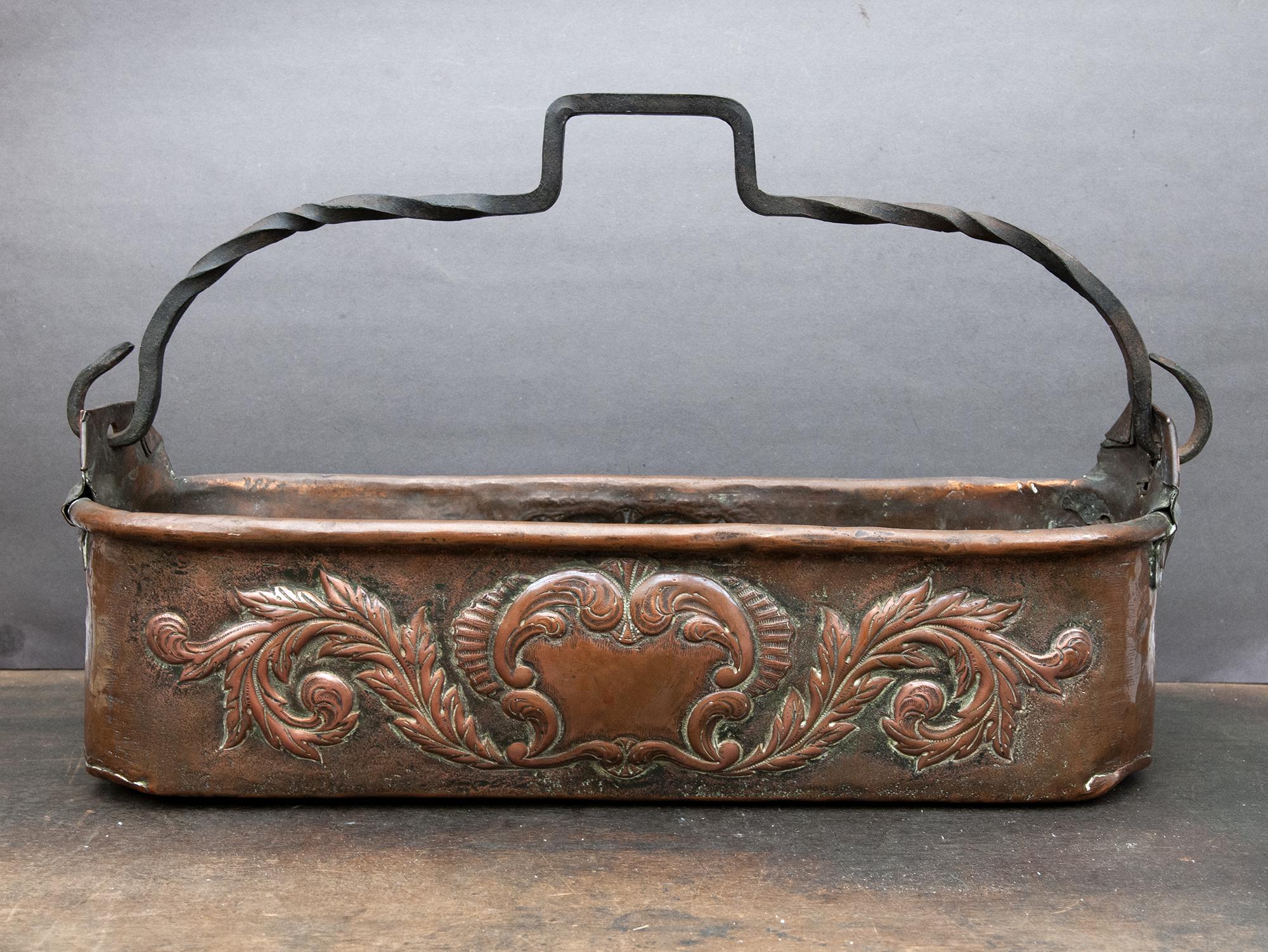 Turbotière en cuivre - intérieur étamé - Arts de la table