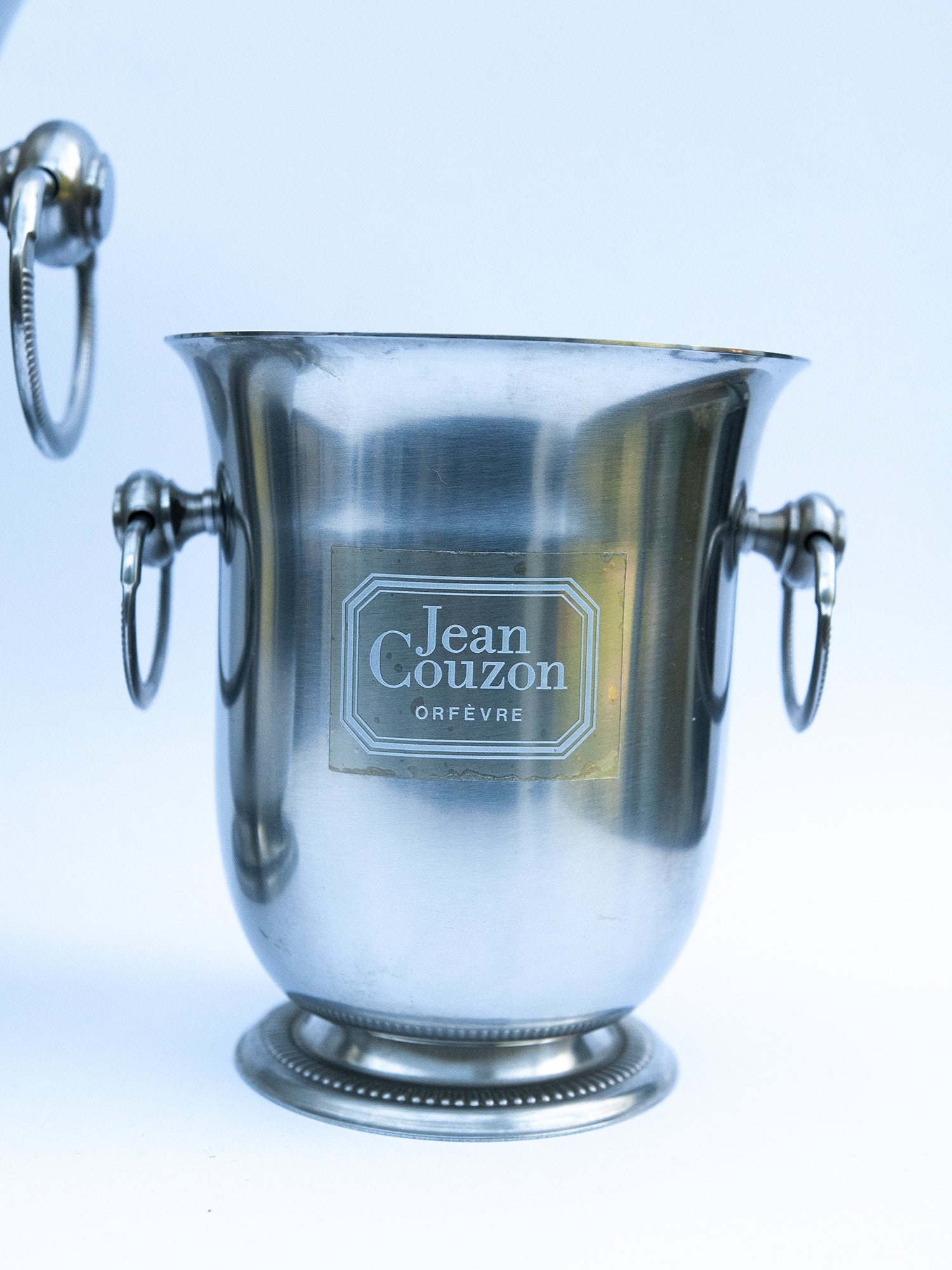 Seau à champagne en inox Jean Couzon orfèvre collection Président