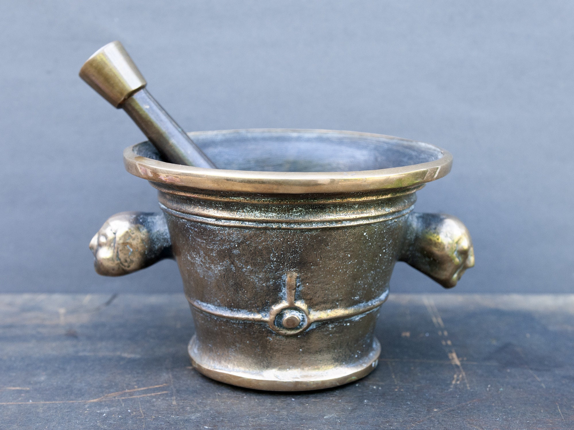 pilon Et mortier En Bronze