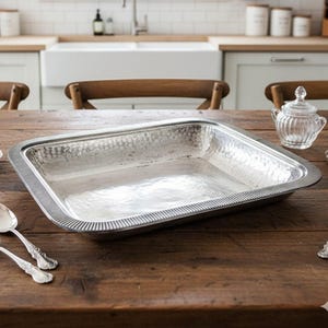 Silver plate metal fruit basket vintage, Antique serving tray, Small plate bowl
