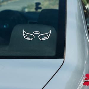 Angel Wings Vinyl Decal - For Cars, Laptops, Sticker, Mirrors, Books, etc. - Angels | Heaven | In Memory | Angelic | Wings | Sky | Heavens