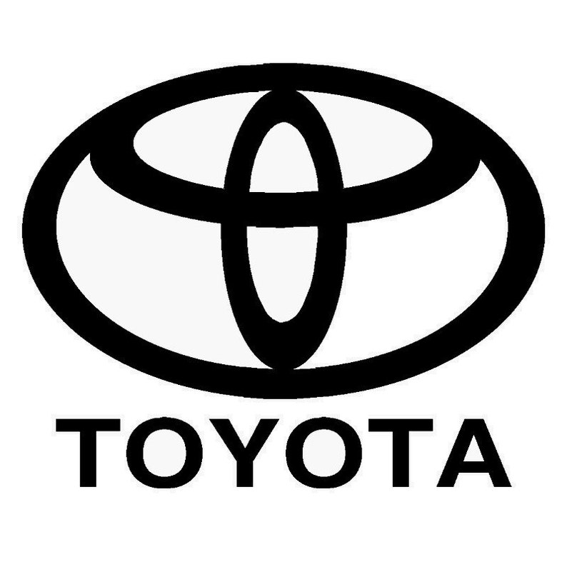  Toyota  Logo  vinyl decal  For Cars Laptops Sticker  Mirrors 