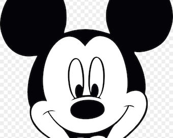 Disney Mickey Mouse Face Vinyl Decal - For Cars, Laptops