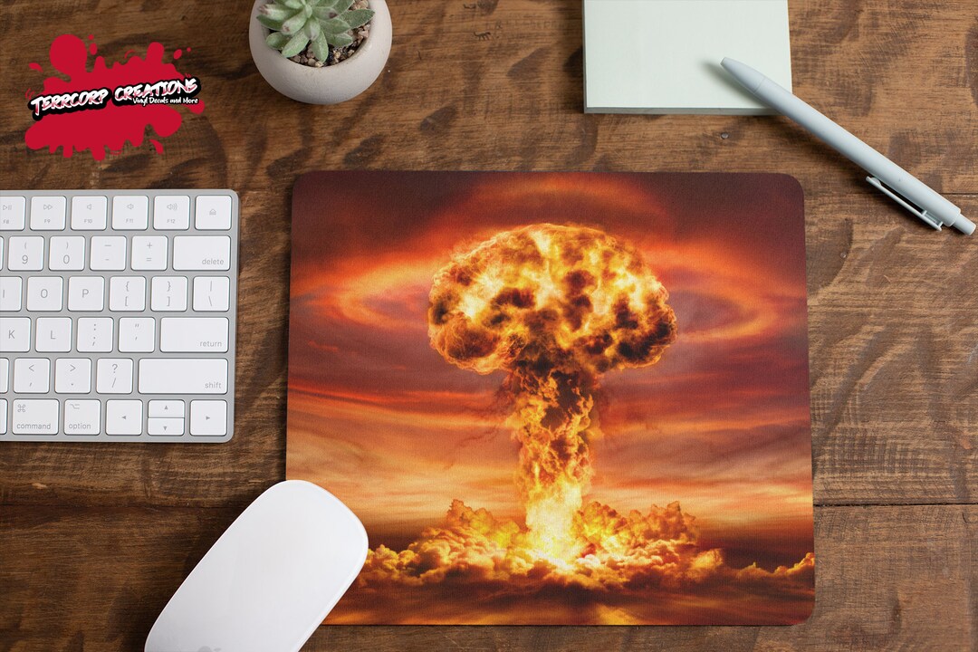 Explosion Mouse Pad - Colorful - Mushroom Cloud Mouse Mat - Custom ...