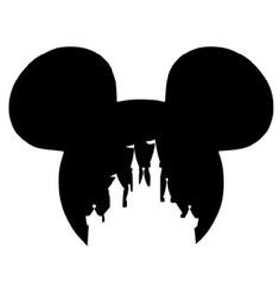 Disney Castle Silhouette Vinyl Decal for Cars, Laptops, Sticker