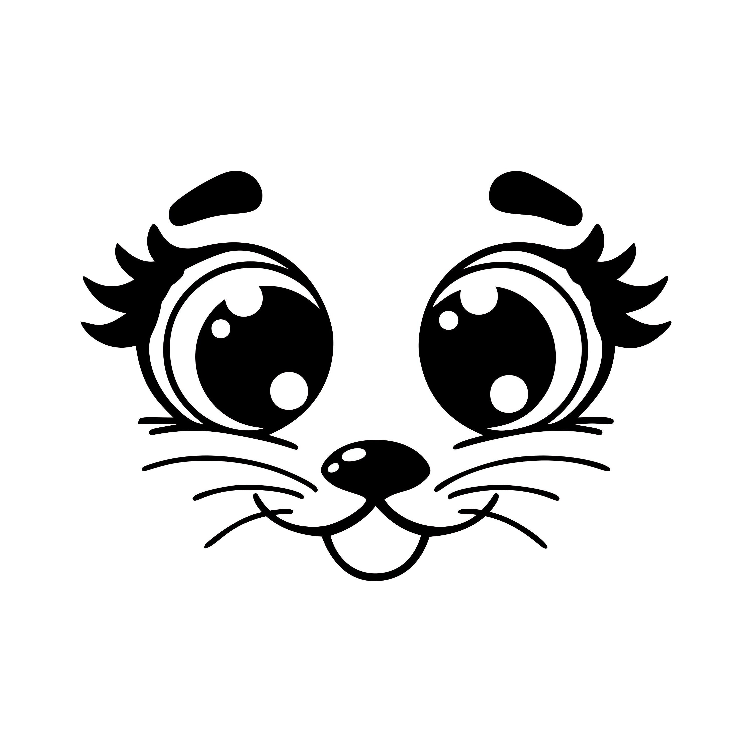 Cute Animal Face Vinyl Decal for Cars Laptops Tumblers - Etsy Cute Animal Face Vinyl Decal for Cars Laptops Tumblers - Etsy