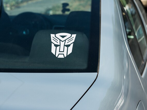 Transformers Autobot Logo Vinyl Decal – Glossy Finish, For Car, Laptop, Window