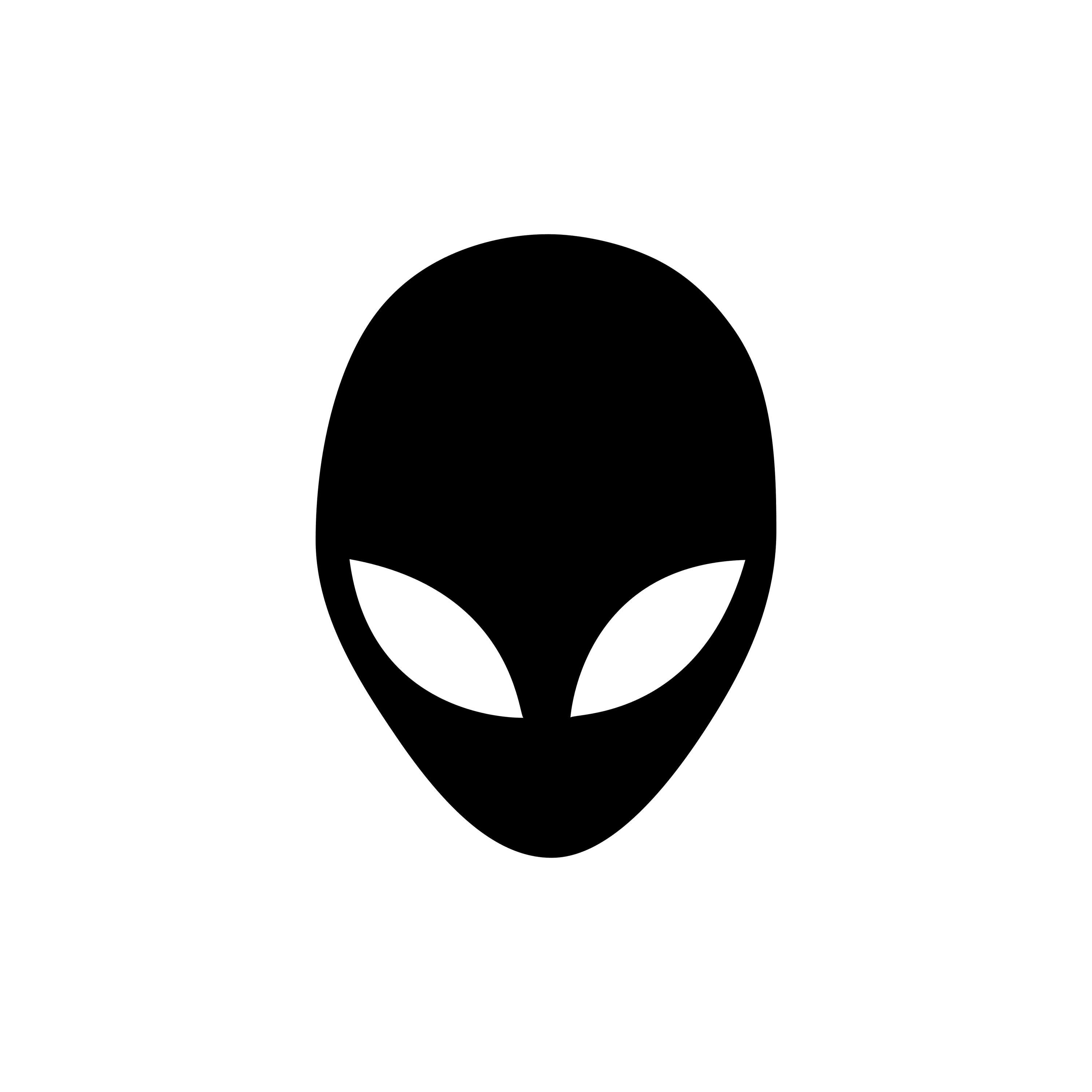 Alien Head Vinyl Decal - for Cars, Laptops, Sticker, Mirrors, Glass ...