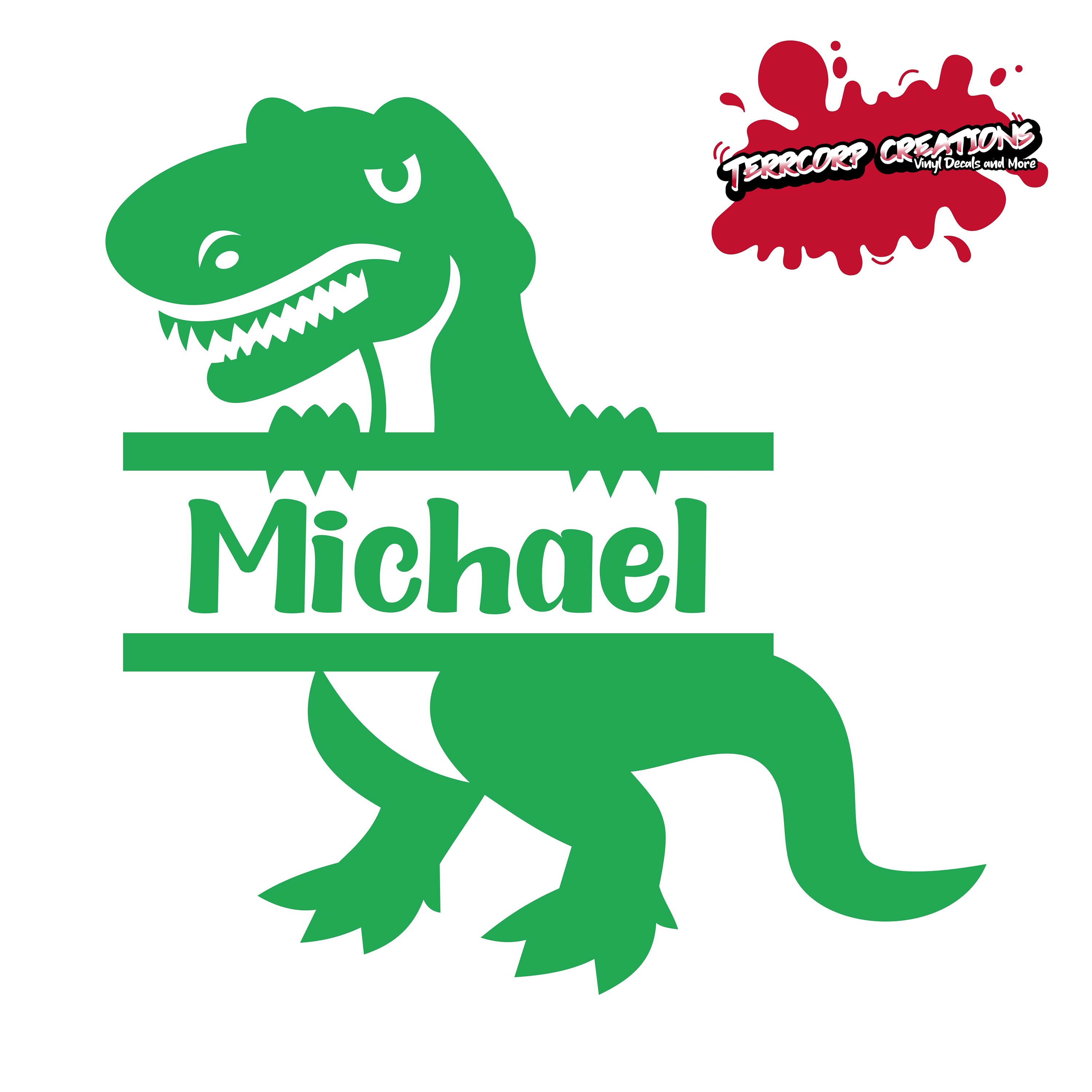 dinosaur with split head