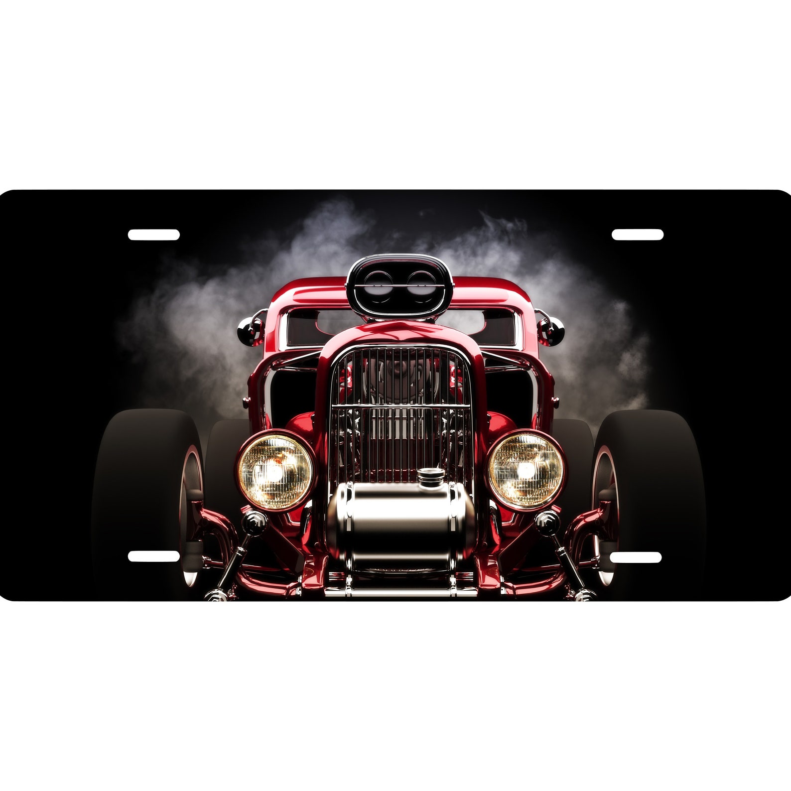 Hot Rod Burnout Novelty Front License Plate Car Hotrod Etsy