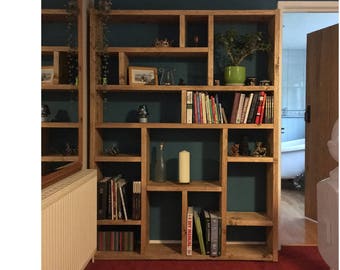 Reclaimed Wood Bookcase / Shelving Unit - scaffold furniture- og