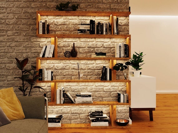 Librería / estantería de madera recuperada muebles de andamio Cajas -   México