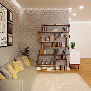 Reclaimed Wood Bookcase / Shelving Unit scaffold furniture Boxes image 3