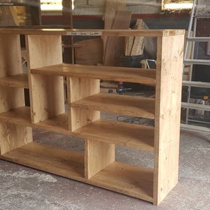 Bookcase media Unit made from reclaimed wood image 7