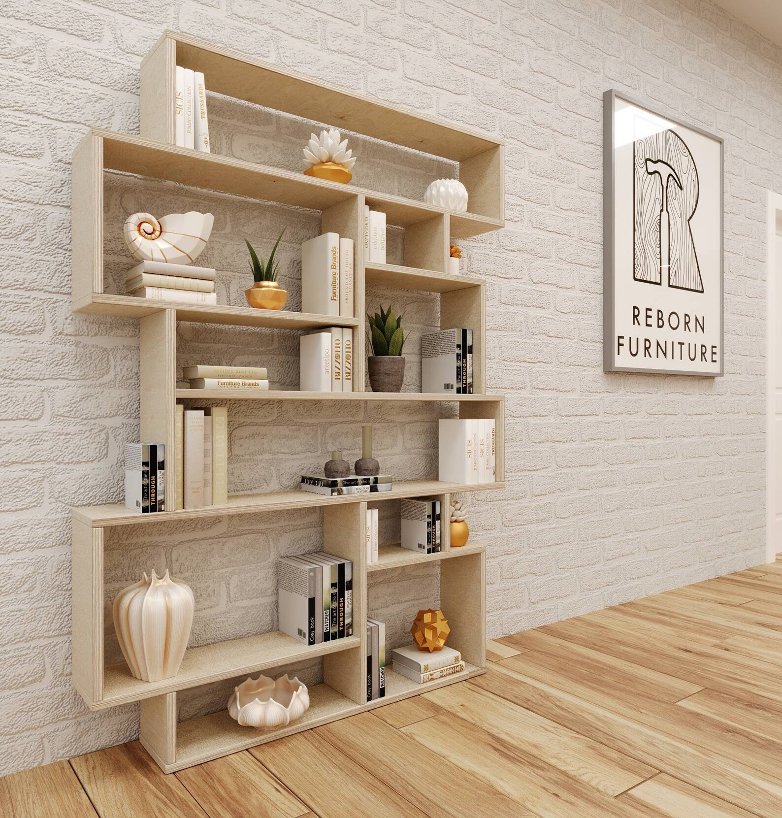 Plywood Bookcase / Shelving Unit birch ply furniture Boxes Etsy