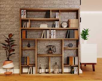 Reclaimed Wood Bookcase / Shelving Unit - bookshelf - og2