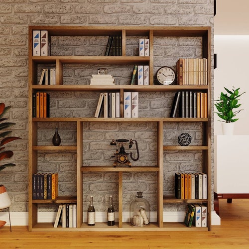 Reclaimed Wood Bookcase / Shelving Unit Scaffold Etsy UK
