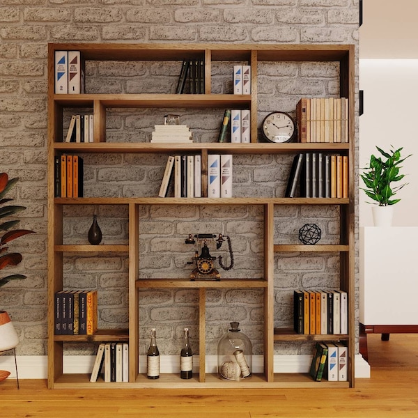 Reclaimed Wood Bookcase / Shelving Unit - bookshelf - og2