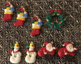 Vintage  Small Hard plastic Vintage Christmas Ornaments, Vintage Ornaments, Vintage Christmas, Vintage Christmas Decorations