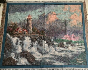 Thomas Kinkade Tapestry - Etsy