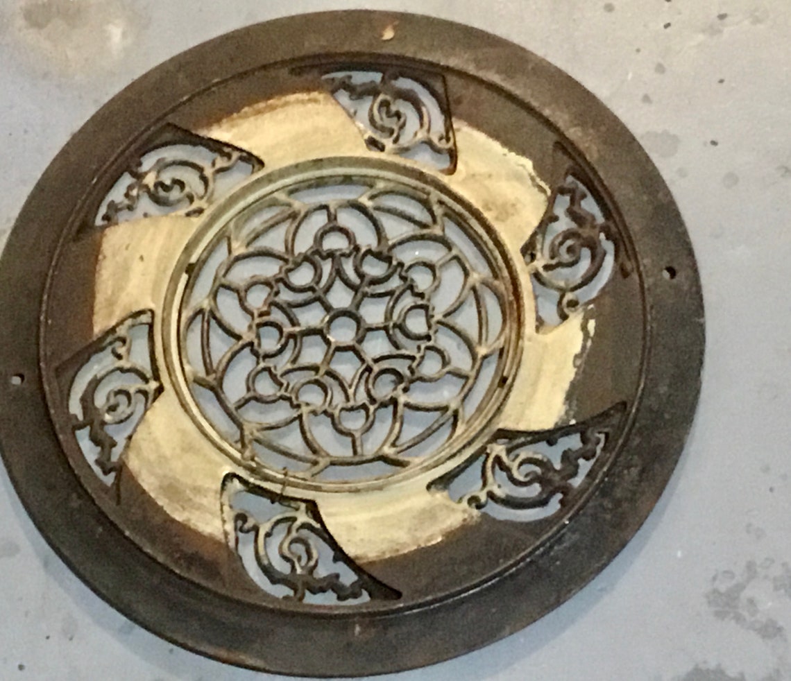 Antique Stove Pipe Hole Cover Vintage Cast Iron Stove Pipe Etsy