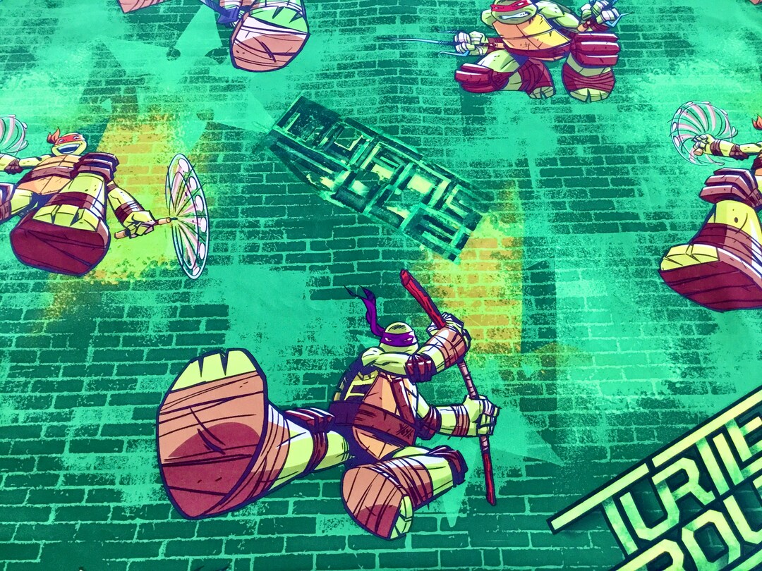 Teenage Mutant Ninja Turtles Sheet and Pillowcase Set Etsy