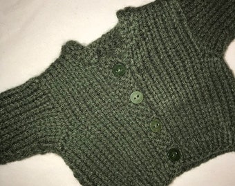 olive green cardigan sweater