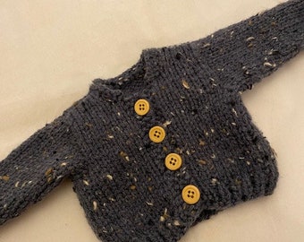 Handknit midnight sky sweater to fit 18in American Girl dolls