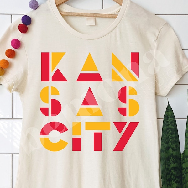 Kansas City SVG | Football PNG | City Name Design to Print | Cutting File | DIY Women's Shirt, Onesie