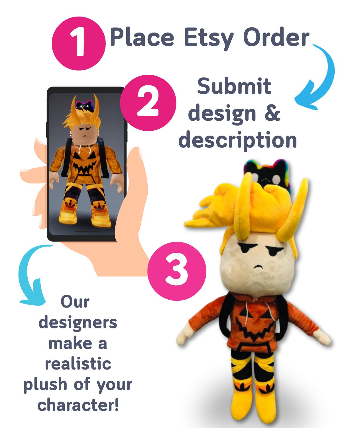 Plush From Drawing, Custom and Personalized Stuffed Animal Plush, Photo ...
