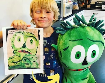 Plush from Drawing, Custom and Personalized Stuffed Animal Plush, Photo to Plush Replica, Turn Drawing into Stuffed Animal, Drawing to Plush