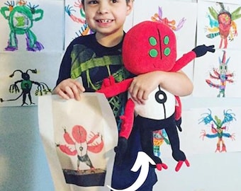 Soft Toys Drawings Into Plush Custom Stuffed Animal From Your