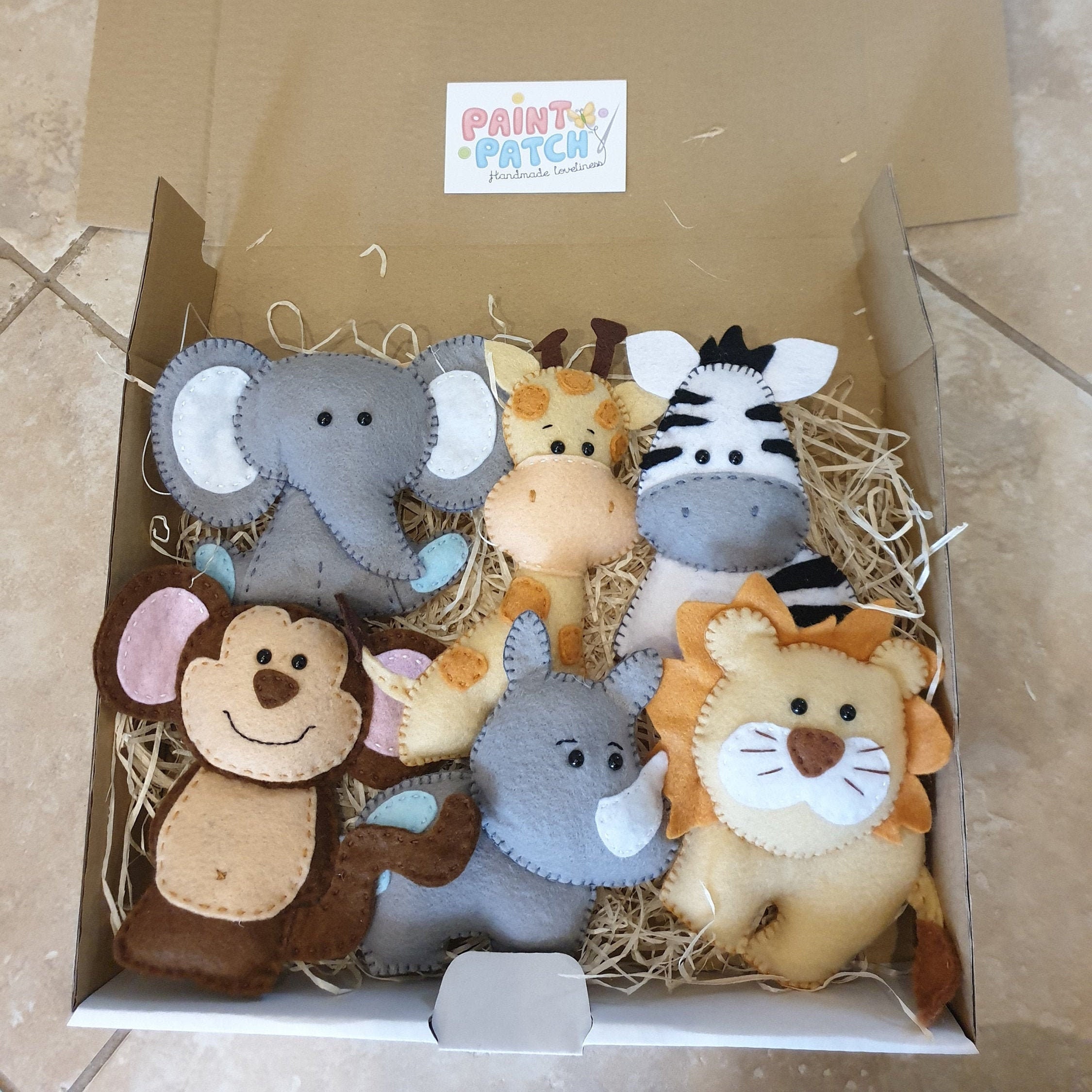 Handmade Felt Safari Animal Bunting Nursery Decoration Etsy UK