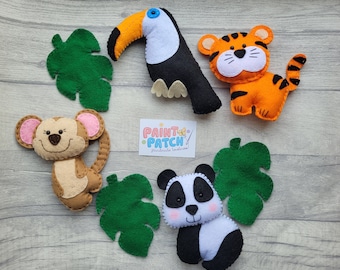Handmade jungle safari bunting / garland nursery wall hanging