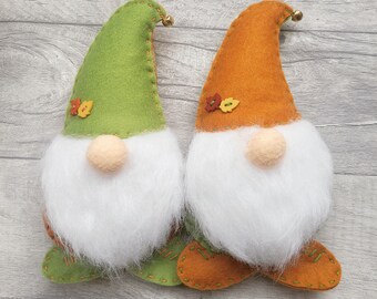 Handmade autumn gnome decoration, fall gonk ornament