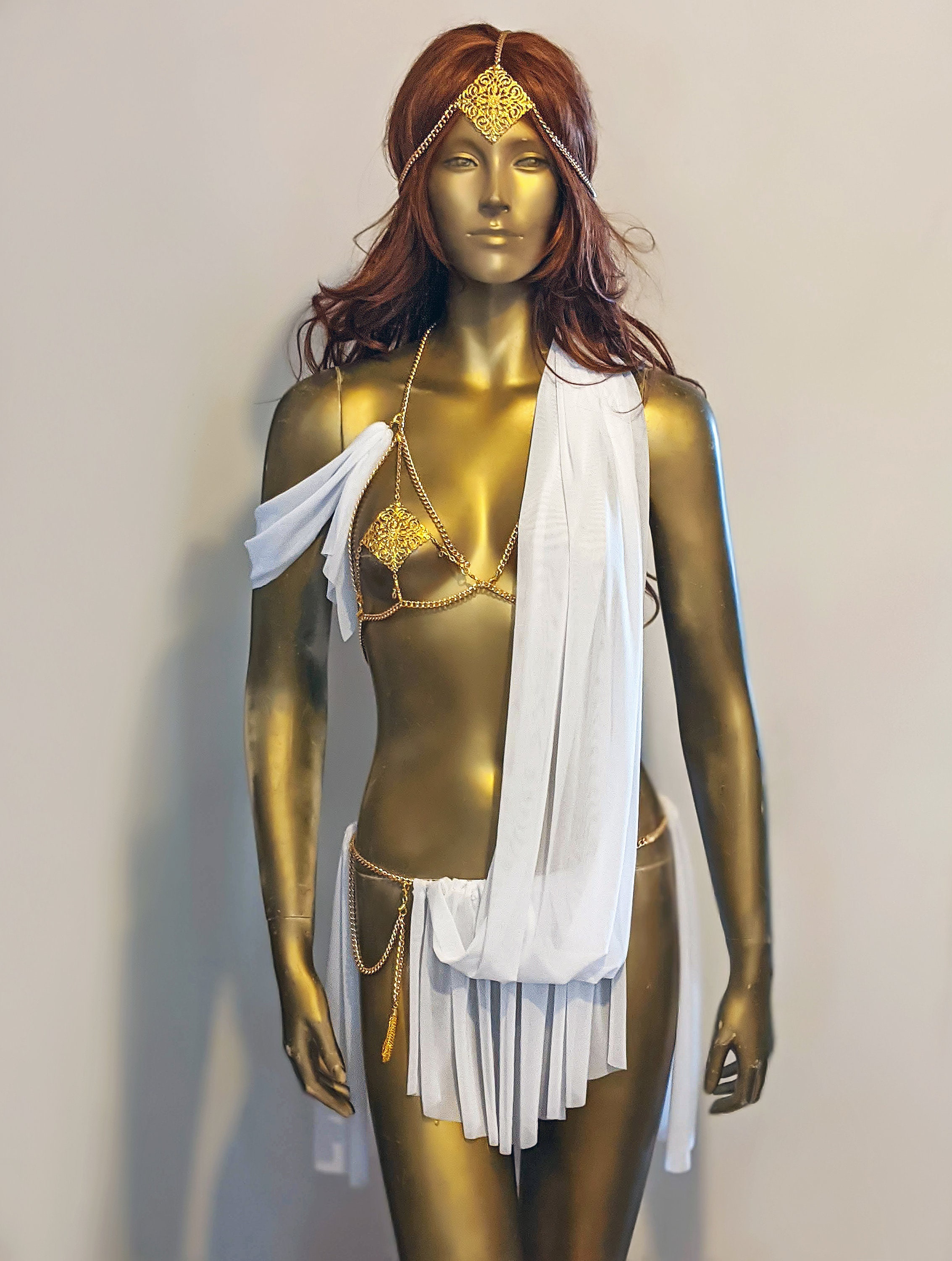 Disfraz de Diosa Griega Toga Romana Griego Mujer Ru 8-18 