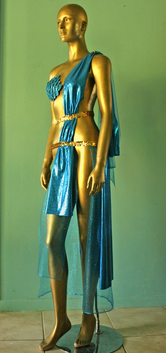 Color Choice Custom SEA NYMPH COSTUME Halloween Grecian Ocean Goddess Siren  Greek Roman Sexy Handmade Shimmer Fantasy Sequin Glitter Scaled - Etsy