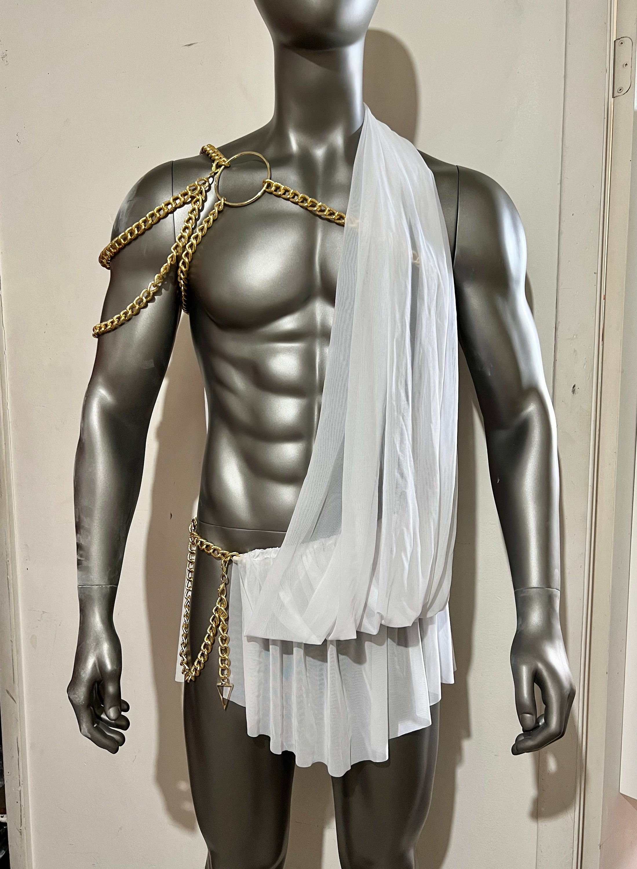 Sexy GREEK GOD APOLLO Toga Costume Grecian Gladiator Spartacus