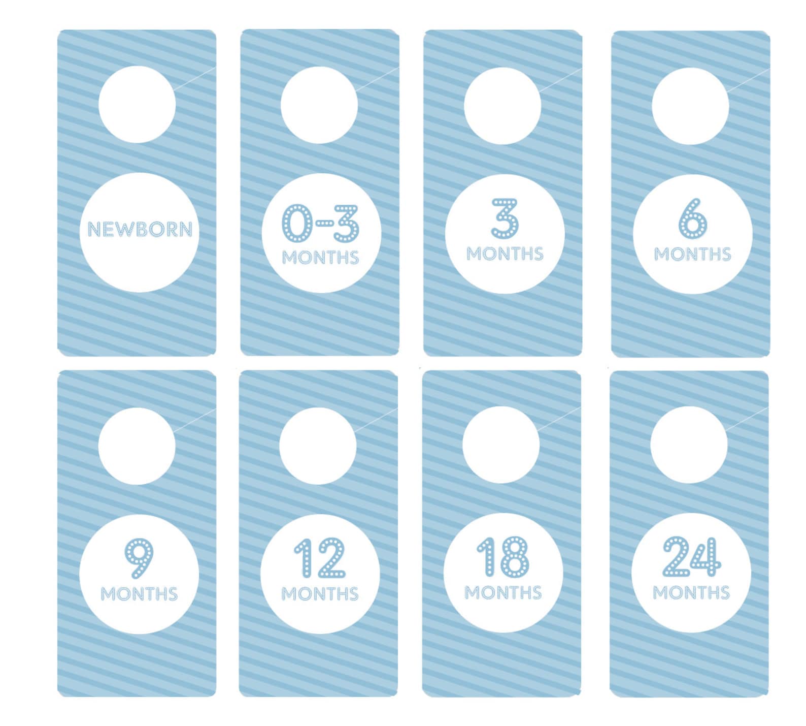 PRINTABLE Baby Closet Dividers Boy Baby Blue Printable Etsy