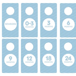 PRINTABLE - Baby Closet Dividers Boy - Baby Blue - Printable - Nursery ...