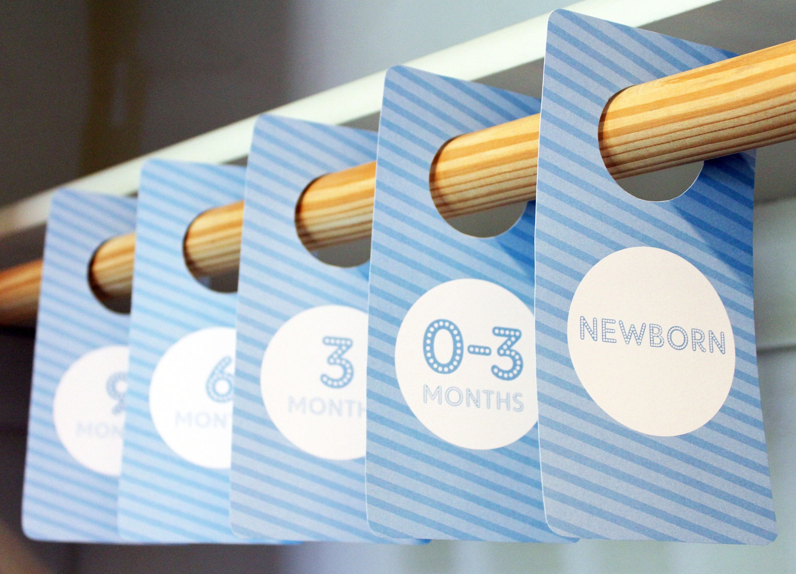 PRINTABLE Baby Closet Dividers Boy Baby Blue Printable Nursery Decor ...