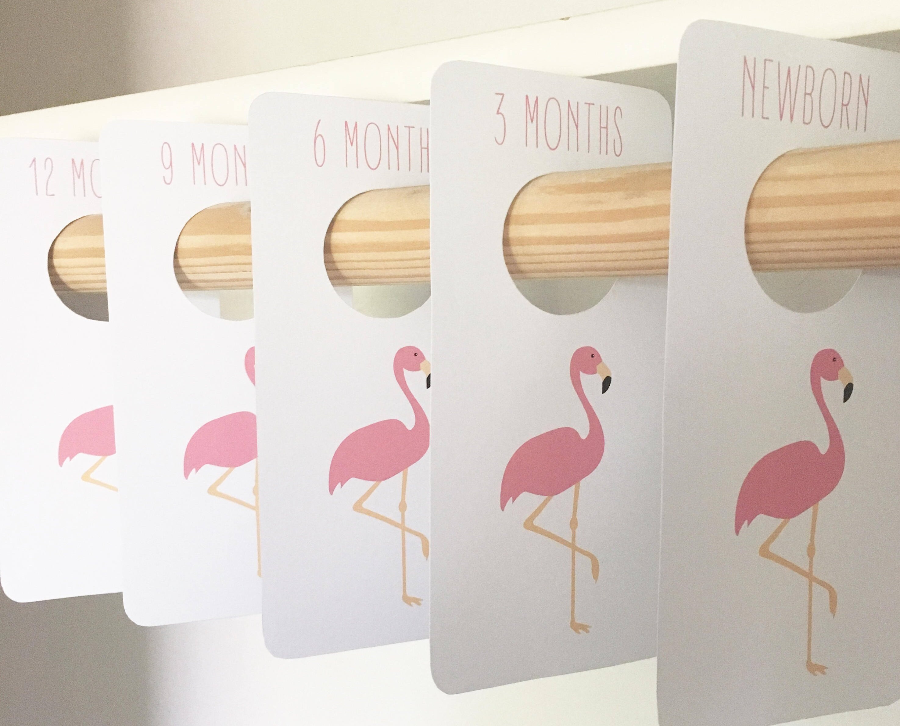 PRINTABLE Flamingo Closet Dividers Baby Girl Baby Room | Etsy